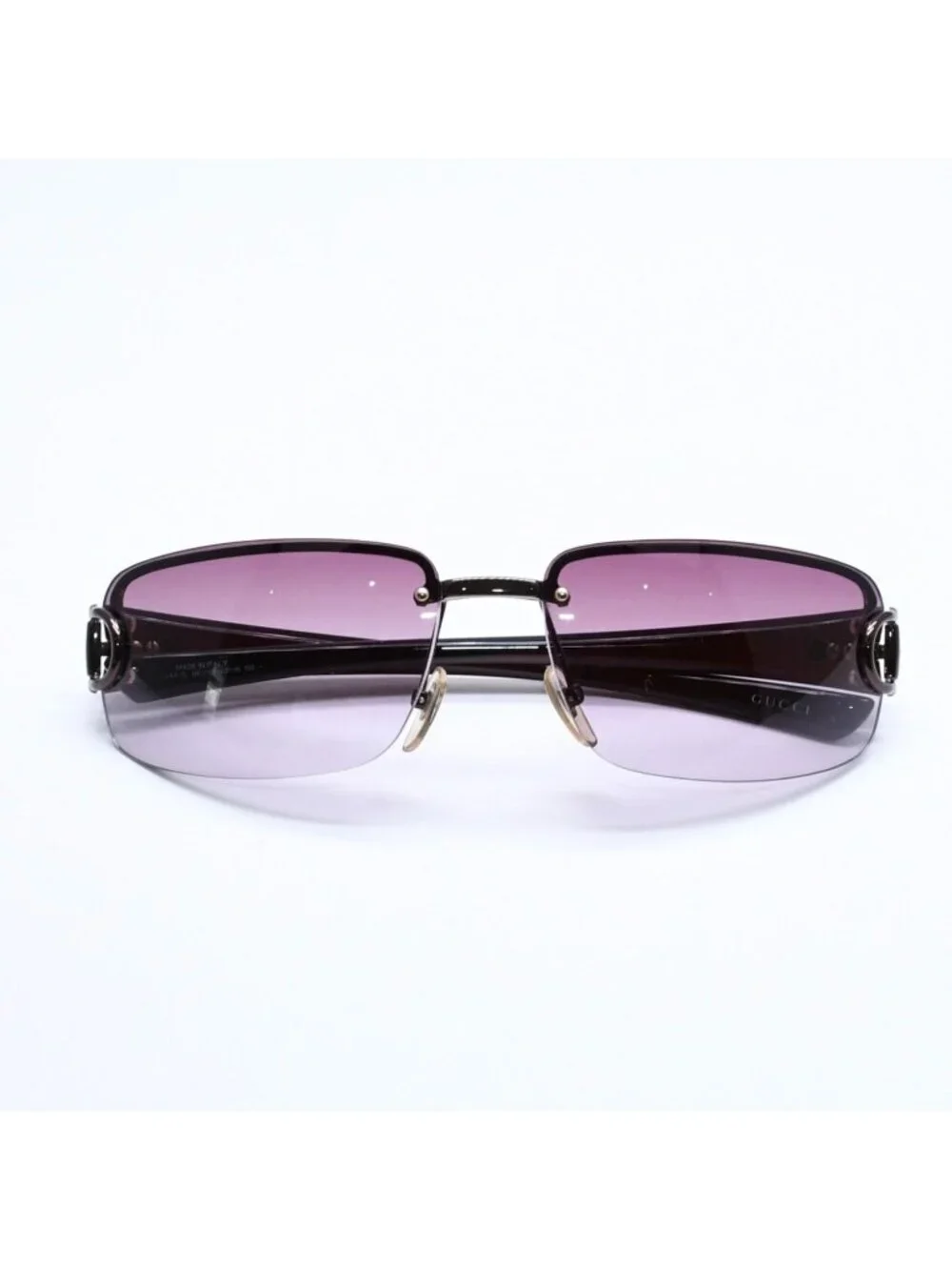 Gucci Half Rim Sunglasses Eyewear S Bkvyt Horsebit Brown